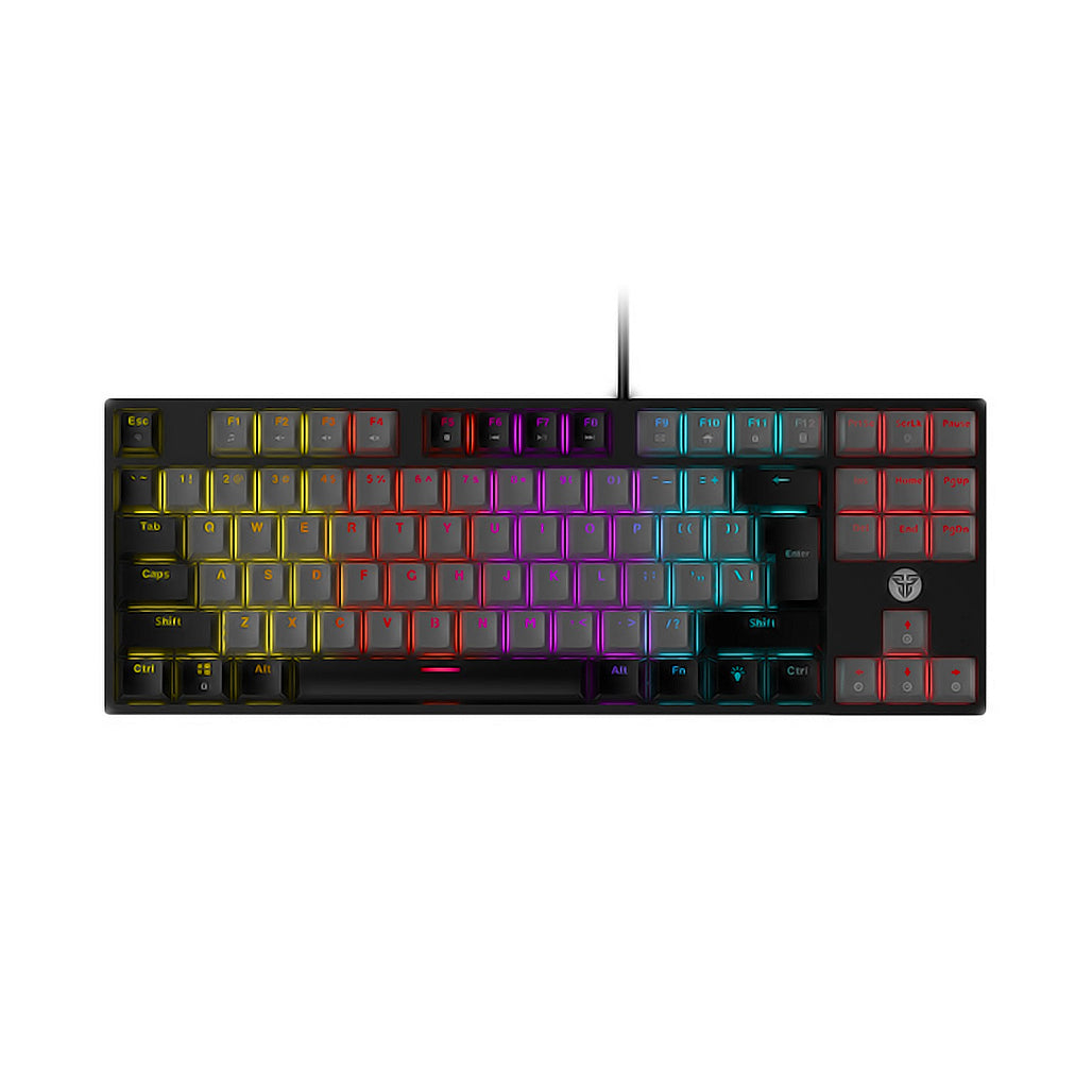 A Photo Of Fantech MK876V2 ATOM87 - RGB Mechanical Keyboard SUMI Edition with Blue Switches