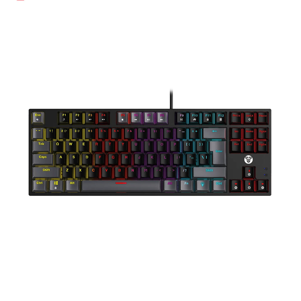 A Photo Of Fantech MK876V2 ATOM87 - RGB Mechanical Keyboard SUMI Edition with Blue Switches