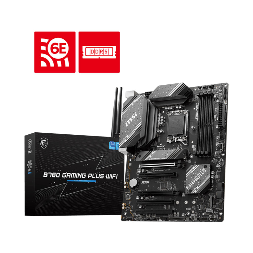 MSI Motherboard B760 Gaming Plus Wifi 911-7D98-012, 32597393768700, Available at 961Souq