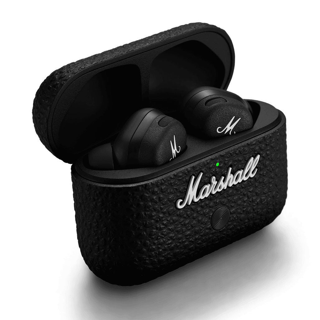 A Photo Of Marshall Motif II Active Noise Cancelling True Wireless In-Ear Earbuds – Black