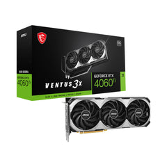 A Photo Of MSI GeForce RTX™ 4060 Ti VENTUS 3X 8G OC – Advanced Graphics Card with Triple Fan Cooling and DLSS 3