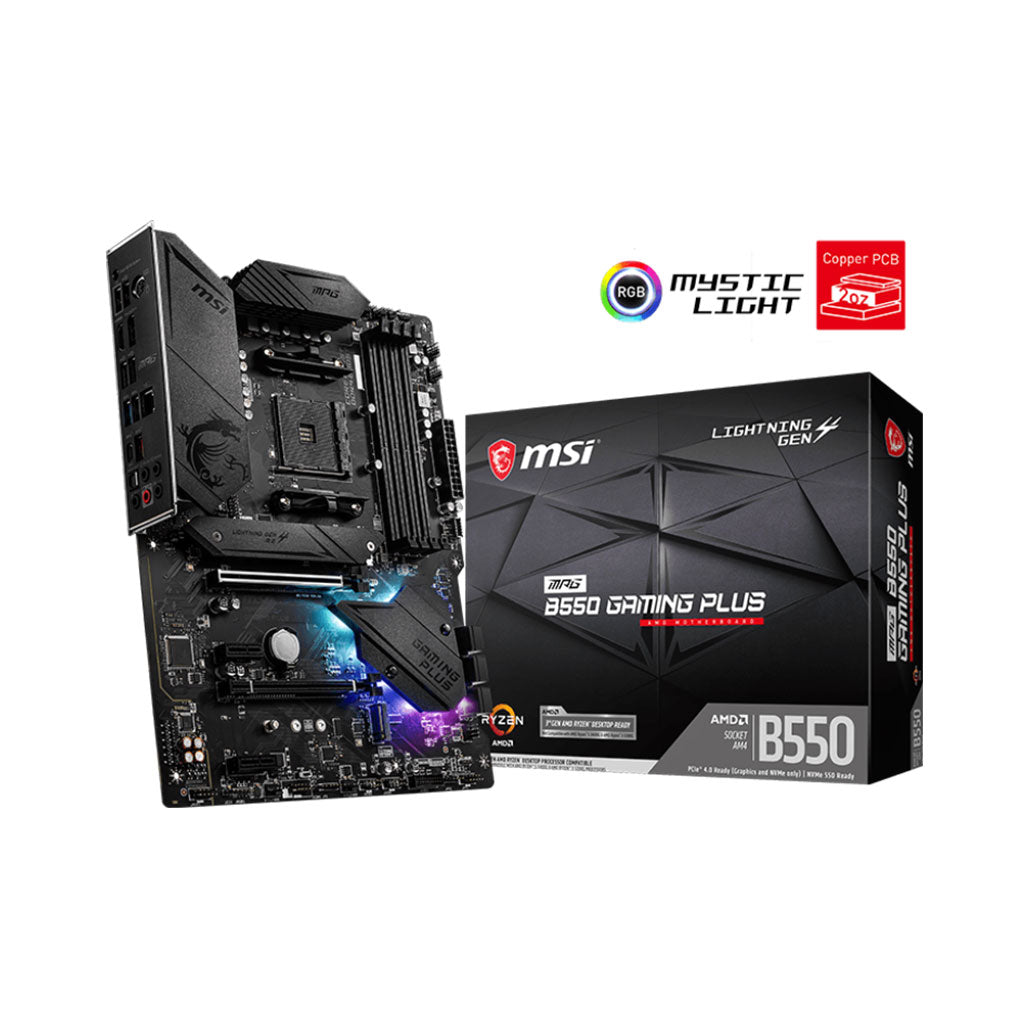 MSI Motherboard MPG B550 Gaming Plus 911-7C56-002, 32588680265980, Available at 961Souq