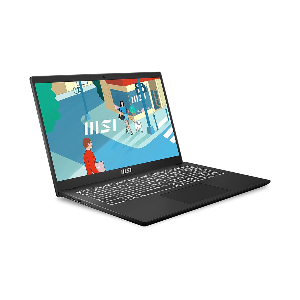 MSI Modern 15 H B13M - 15.6-inch - Core i5-13420H - 8GB Ram - 256GB SSD - Intel Iris Xe - Includes MSI Essential Backpack, 32337184588028, Available at 961Souq