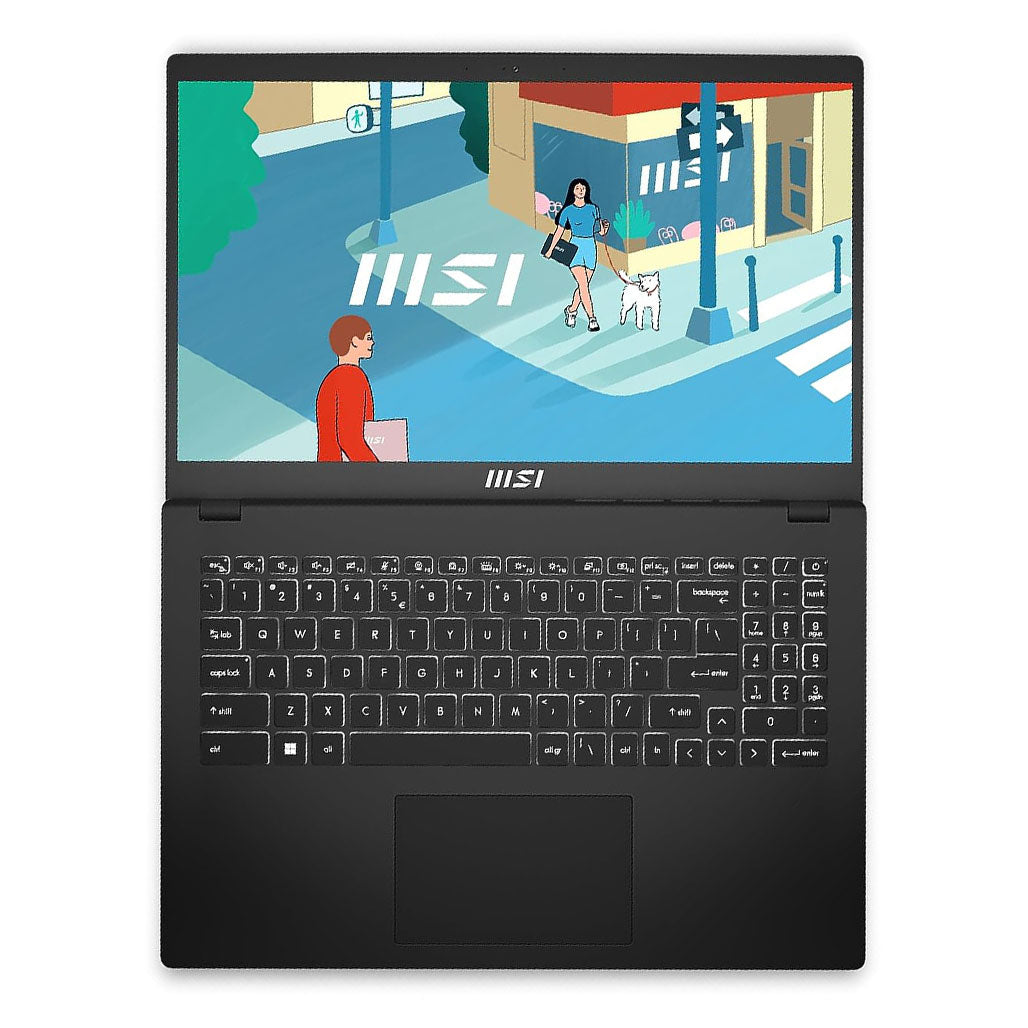 MSI Modern 15 H B13M - 15.6-inch - Core i5-13420H - 8GB Ram - 256GB SSD - Intel Iris Xe - Includes MSI Essential Backpack, 32337184522492, Available at 961Souq