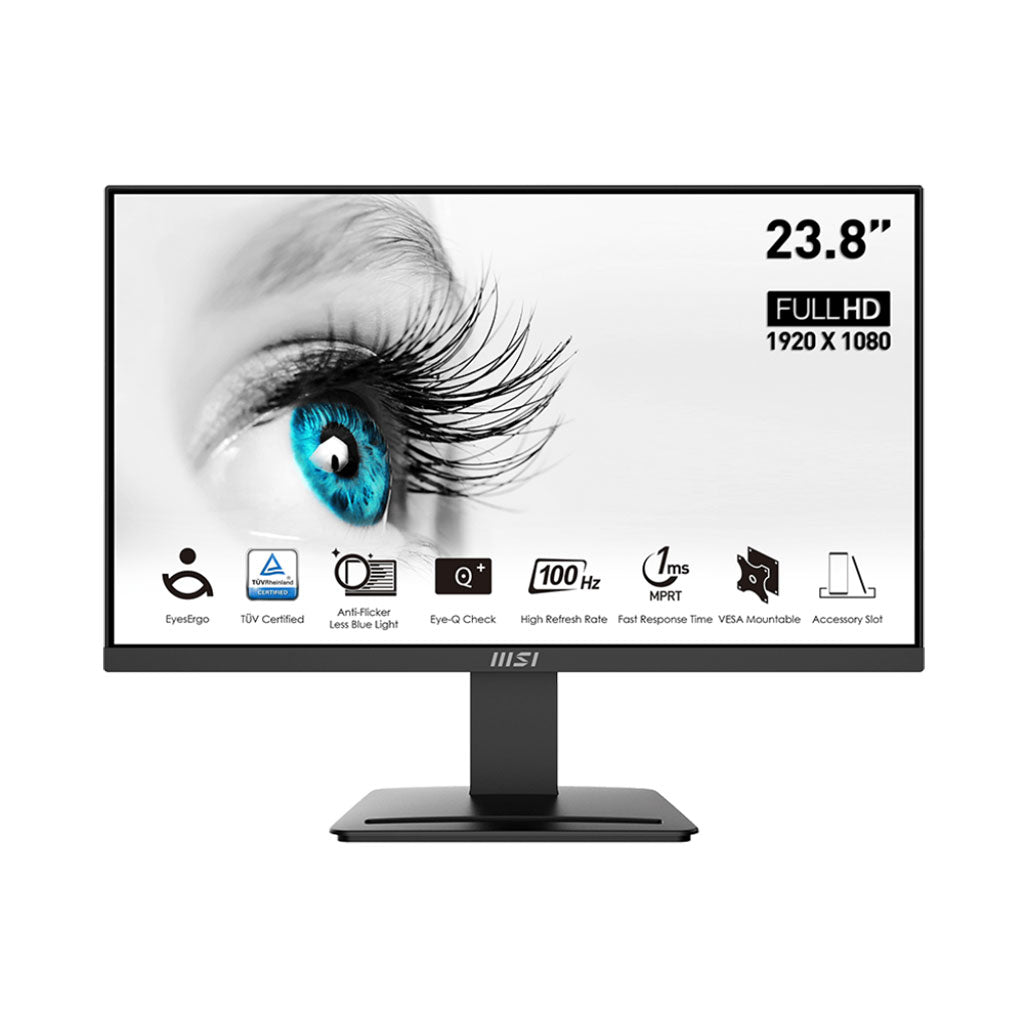 MSI Pro MP2412 23.8" 100Hz Professional Business Monitor, 32599411359996, Available at 961Souq