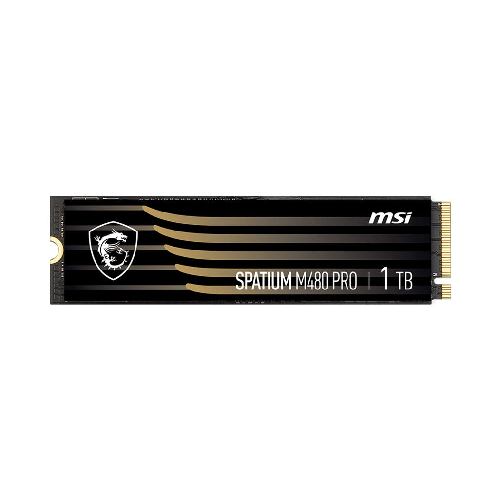 A Photo Of MSI Spatium M480 PRO 1TB PCIe 4.0 NVMe M.2 SSD - Superior Speed and Performance for Gaming and Professional Use