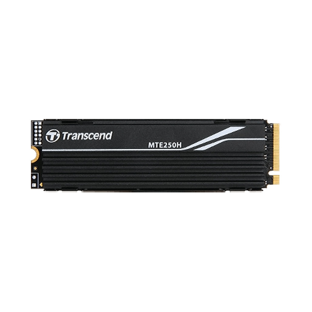 A Photo Of Transcend PCIe Gen4 NVMe SSD MTE250H - Ultra-Fast 7500 MB/s, Aluminum Heatsink, 3D NAND, Up to 4TB Storage