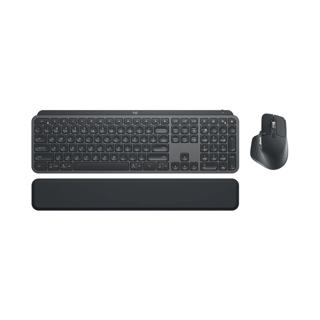 Logitech MX Keys Combo For Business Gen 2 - Includes MX Master 3s, MX Keys and MX Palm Rest, 32979752026364, Available at 961Souq