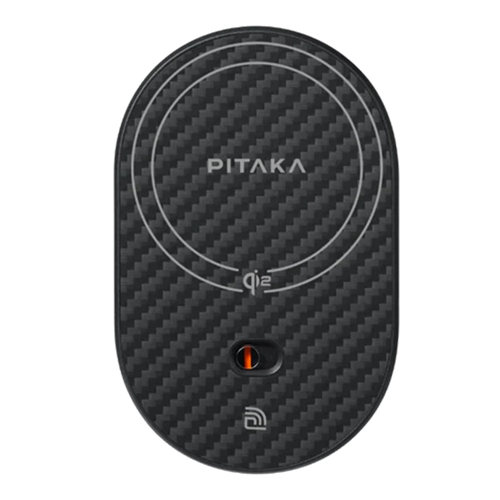 A Photo Of Pitaka MagEZ Car Mount Pro 2 Qi2 - 15W Fast Wireless Charging Car Vent Mount, Compatible with Tesla and Other Brands