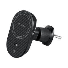 A Photo Of Pitaka MagEZ Car Mount Pro 2 Qi2 - 15W Fast Wireless Charging Car Vent Mount, Compatible with Tesla and Other Brands