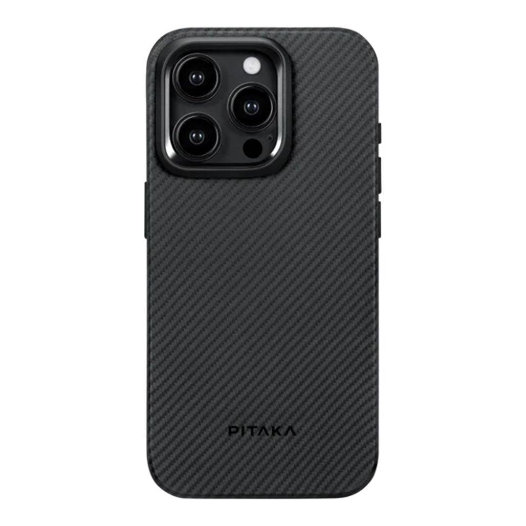 A Photo Of Pitaka MagEZ Case Pro 4 For iPhone 15 Pro - 600D Black/Grey (Twill)