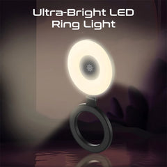 A Photo Of Promate MagHalo Ultra-Slim MagSafe Compatible Rechargeable LED Ring Light