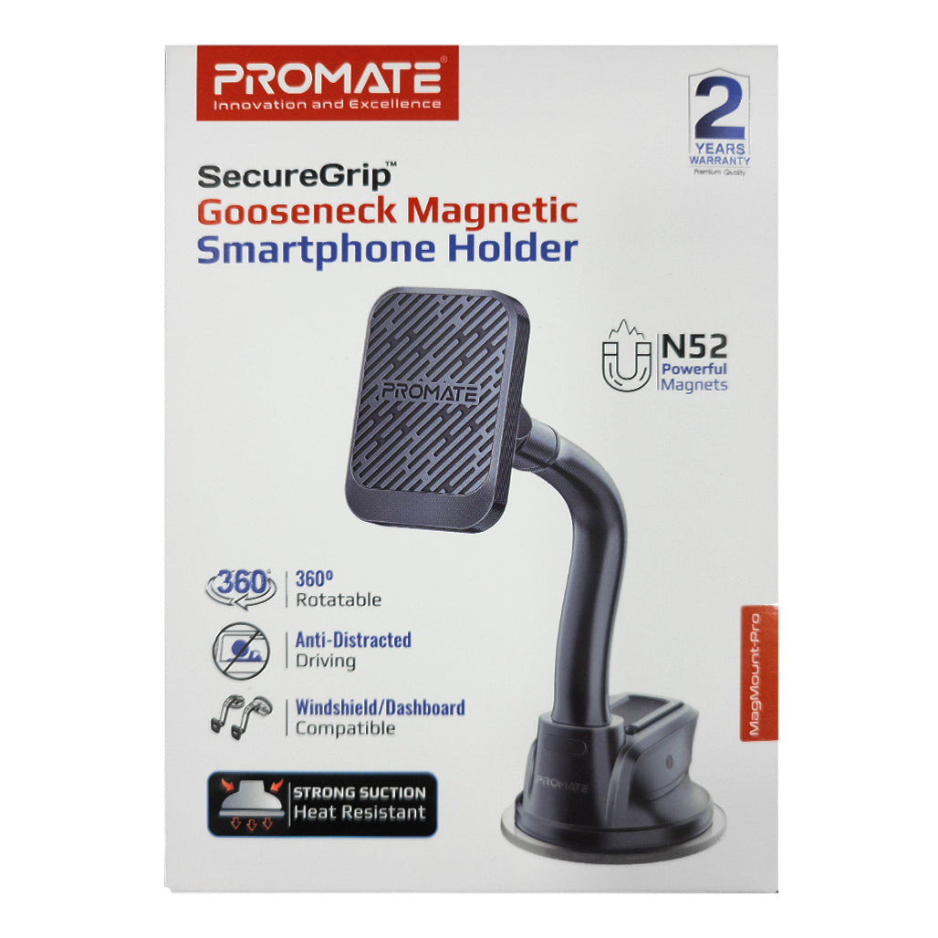 Promate SecureGrip Gooseneck Magnetic Smartphone Holder | MagMount-Pro, 32899854500092, Available at 961Souq