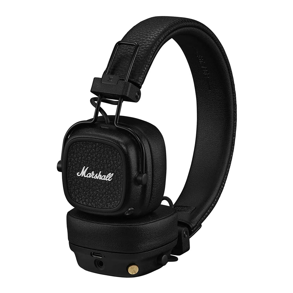 A Photo Of Marshall Major V Wireless On-Ear Headphones - 100+ Hours Playtime, Dynamic Drivers, Wireless Charging