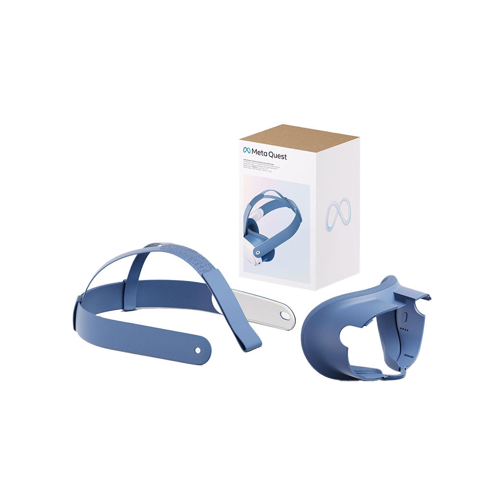 Meta Quest 3 Facial Interface and Head Strap (Elemental Blue), 33003618533628, Available at 961Souq