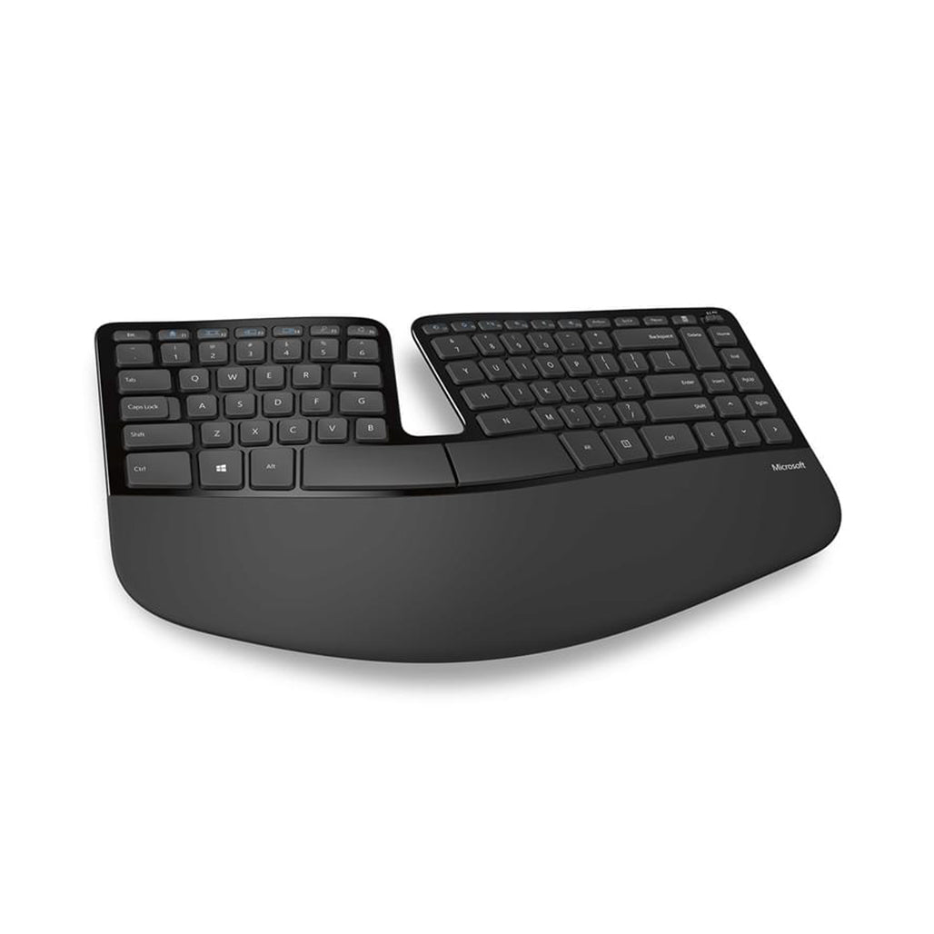 A Photo Of Microsoft L5V-00018 Sculpt Ergonomic Desktop - BlueTrack Keyboard and Mouse, English/Arabic Layout