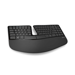 A Photo Of Microsoft L5V-00018 Sculpt Ergonomic Desktop - BlueTrack Keyboard and Mouse, English/Arabic Layout