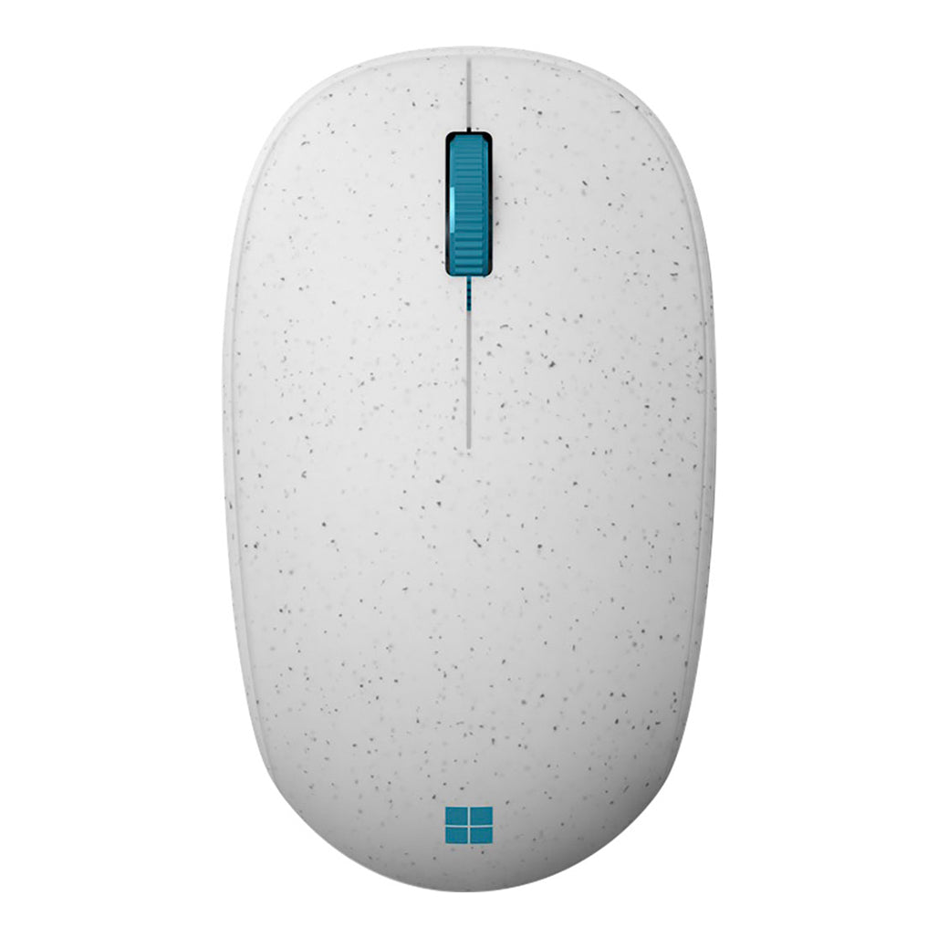 A Photo Of Microsoft Ocean Plastic Mouse - White | Eco-Friendly Design with Bluetooth 5.0 and Up to 12 Months Battery Life