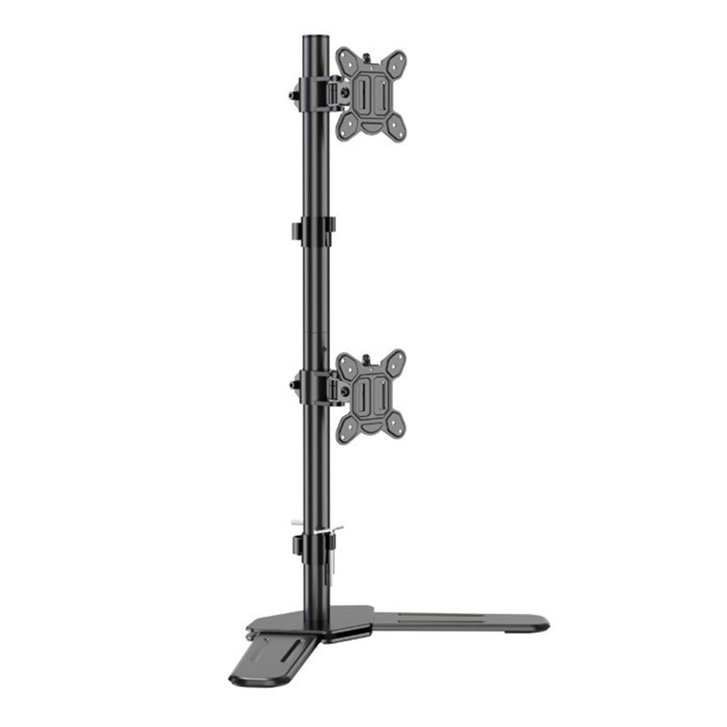 A Photo Of KALOC/ZENO MT602 Adjustable Vertical Dual Monitor Arm for 17 to 27