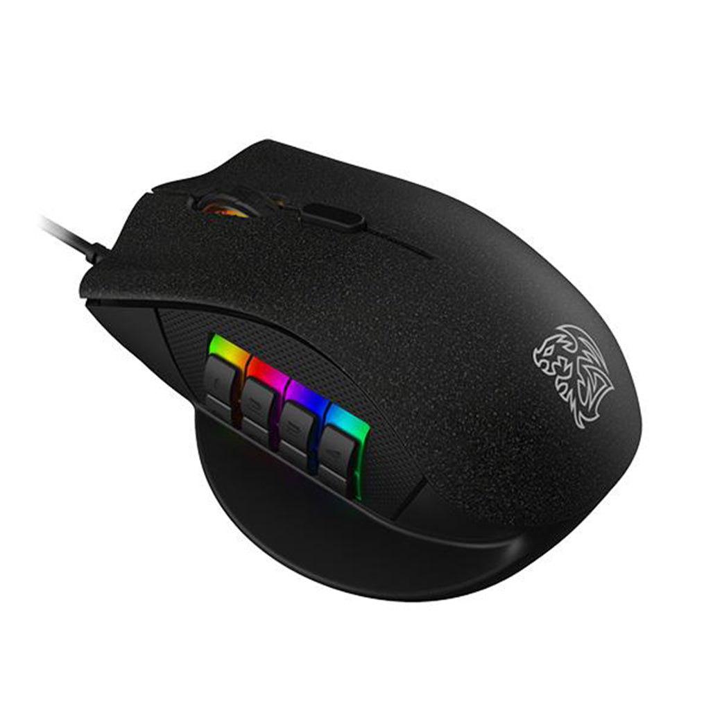 A Photo Of TTE Nemesis Switch Optical RGB Wired Gaming Mouse | 12000 DPI, 16 Programmable Buttons, Customizable RGB | MO-NMS-WDOOBK-01