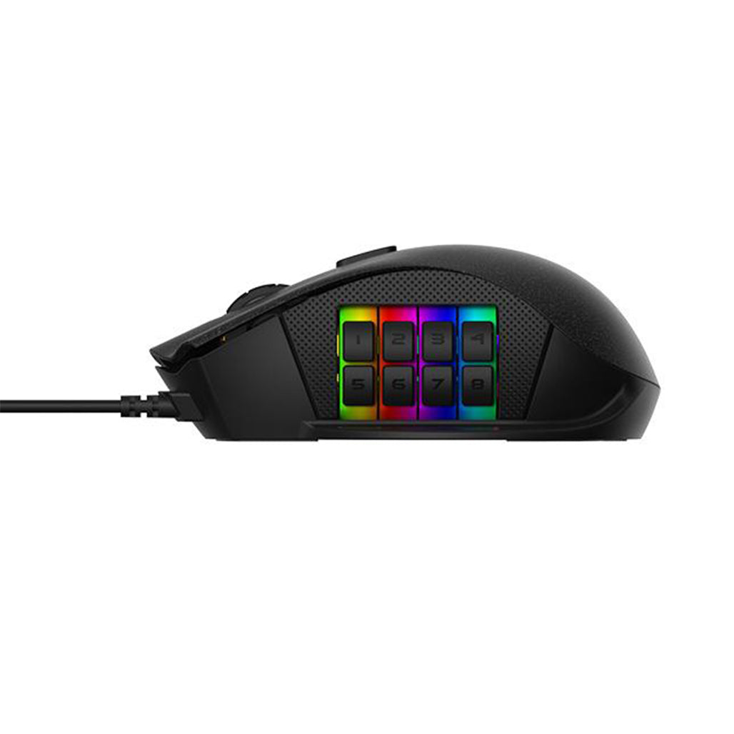 A Photo Of TTE Nemesis Switch Optical RGB Wired Gaming Mouse | 12000 DPI, 16 Programmable Buttons, Customizable RGB | MO-NMS-WDOOBK-01