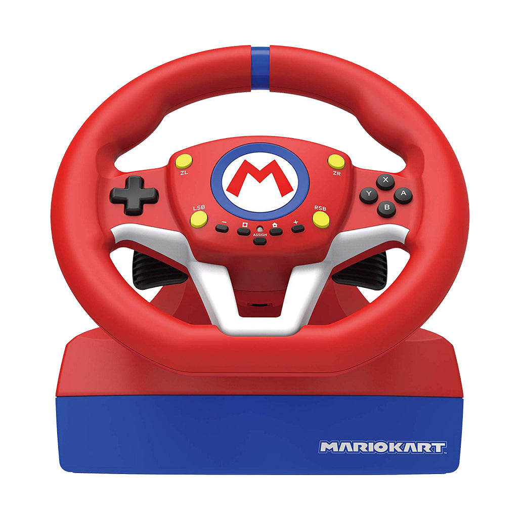 A Photo Of Mario Kart Racing Wheel Pro Mini for Nintendo Switch™ - Realistic Racing Wheel with Pedals | HORI Officially Licensed