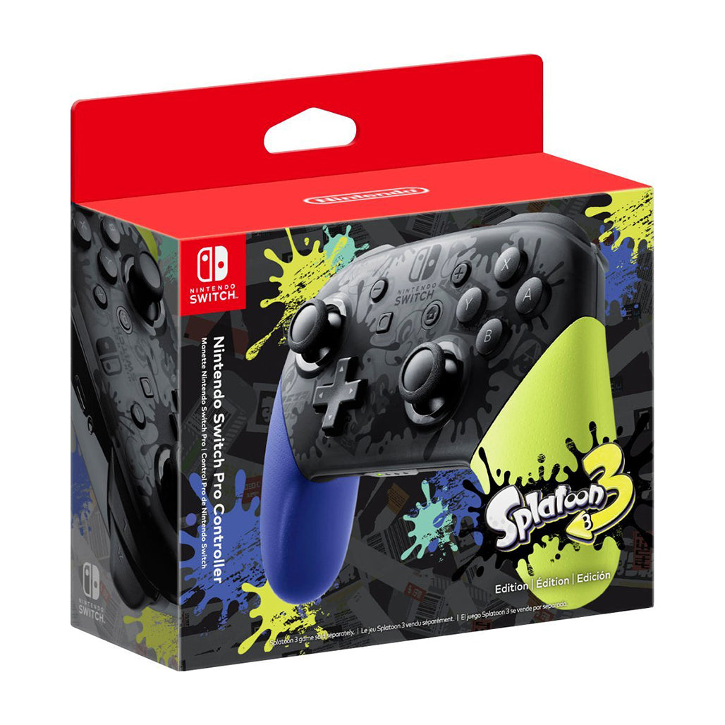 A Photo Of Nintendo Switch Pro Controller – Splatoon 3 Edition