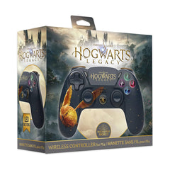 A Photo Of Official Hogwarts Legacy Wireless PS4 Controller - Dark Blue | Ergonomic Design, Dual Vibration, Bluetooth Connectivity