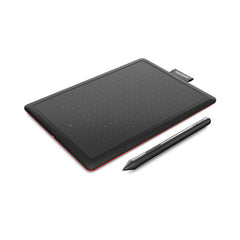 One by Wacom Creative Pen Tablet Small | Black and Red