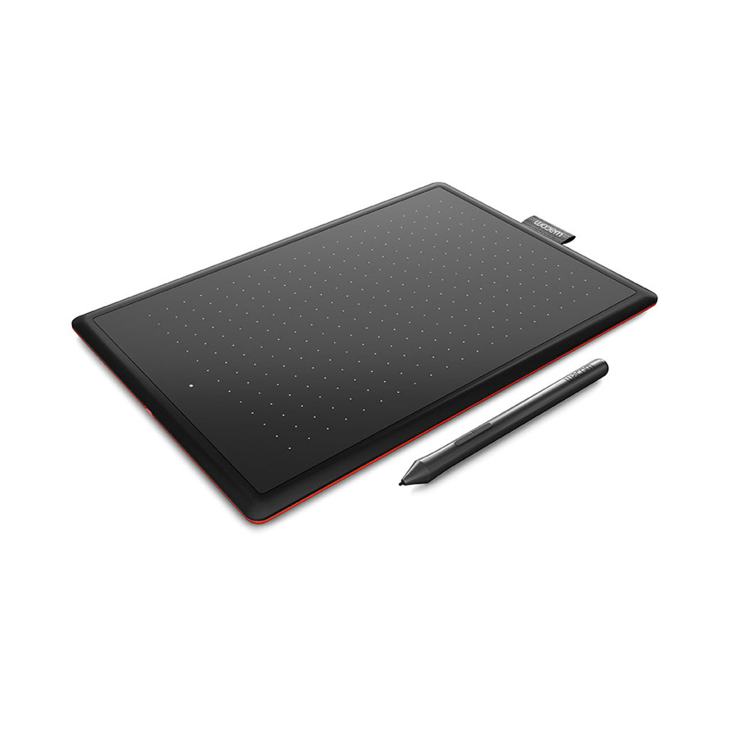 One by Wacom Creative Pen Tablet Medium | Black and Red, 31973264818428, Available at 961Souq