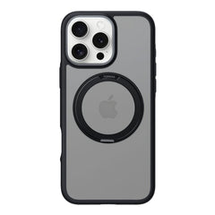 A Photo Of Torras Ostand R Fusion Case with 360° Rotating Stand for iPhone 16 Pro Max – Military-Grade Protection and Fingerprint Resistance