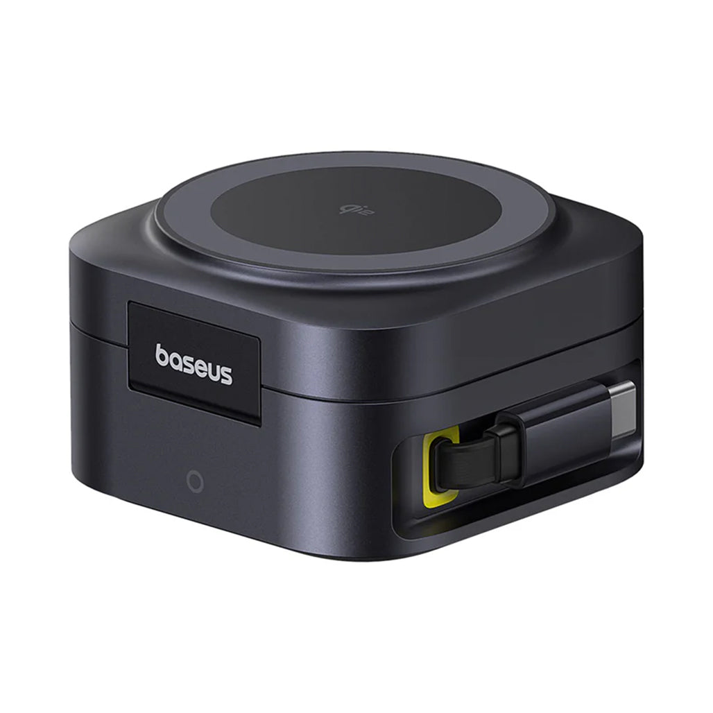 A Photo Of Baseus PicoGo 2-in-1 Magnetic Wireless Charger Qi2 67W – Fast, Portable Charging Solution for iPhone & Laptop