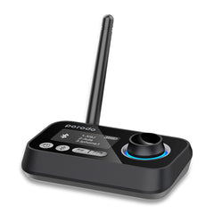 A Photo Of Porodo 3in1 Bluetooth Transmitter Receiver and Wireless Audio Adaptor - Black