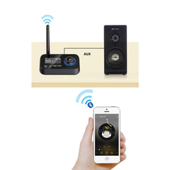 A Photo Of Porodo 3in1 Bluetooth Transmitter Receiver and Wireless Audio Adaptor - Black