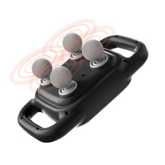 A Photo Of Porodo Lifestyle Quad Comfort Massager – Ultimate Full-Body Relaxation in Sleek Black