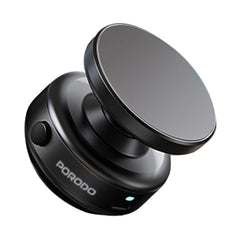 A Photo Of Porodo Vacuseal Magsafe Magnetic Phone Mount - Black | Strong Suction, Adjustable Viewing, One-Hand Operation