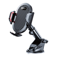 A Photo Of Porodo ABS + Silicone 360° Rotatable Universal Car Mount, Hands-Free, Air Vent & Suction Holder