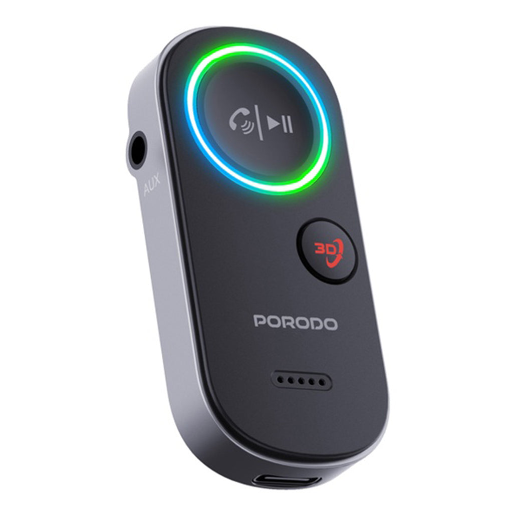 A Photo Of Porodo Wired to Wireless Bluetooth Audio Transmitter - Transform Your Sound Experience