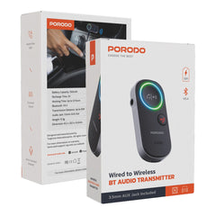 A Photo Of Porodo Wired to Wireless Bluetooth Audio Transmitter - Transform Your Sound Experience