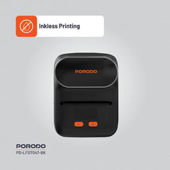 A Photo Of Porodo Lifestyle Super HD Thermal Printer LFST047 - Portable, Inkless, High-Definition Printing