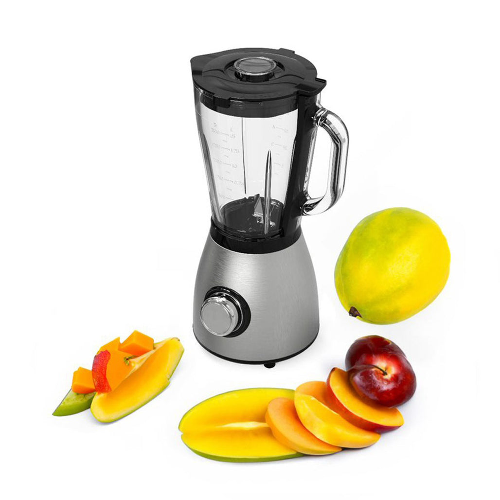 A Photo Of Porodo LifeStyle 800W 1.5L Stainless Steel Blender with Grinder Attachment and BS Plug