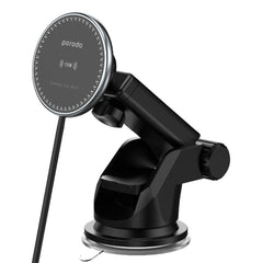 A Photo Of Porodo 3-in-1 Magnetic Car Charger Mount 15W with 20W PD Fast Car Charger, Air Vent Mount & LED Indicator