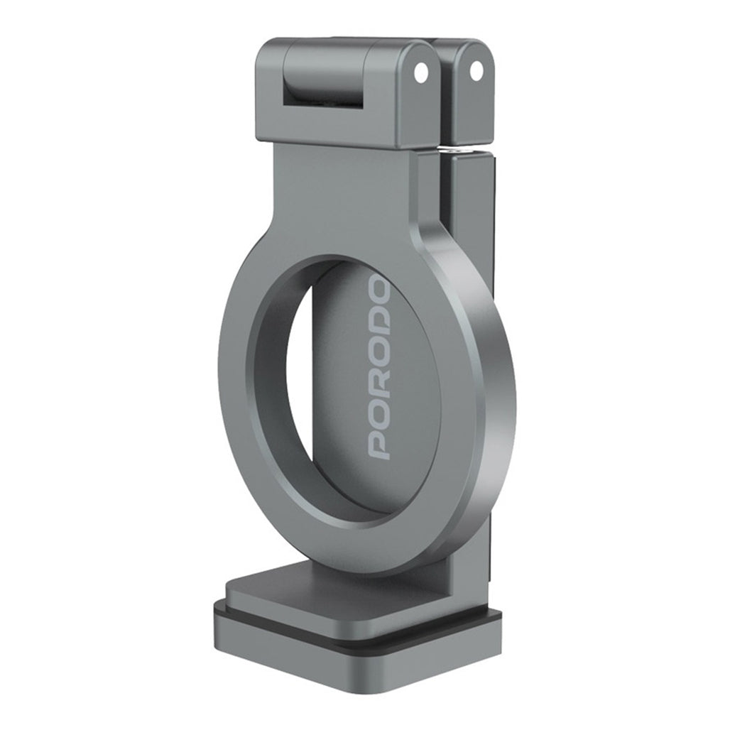 A Photo Of Porodo Zinc Alloy MagSafe Phone Mount - 360° Adjustable, Strong Magnetic Force - Black