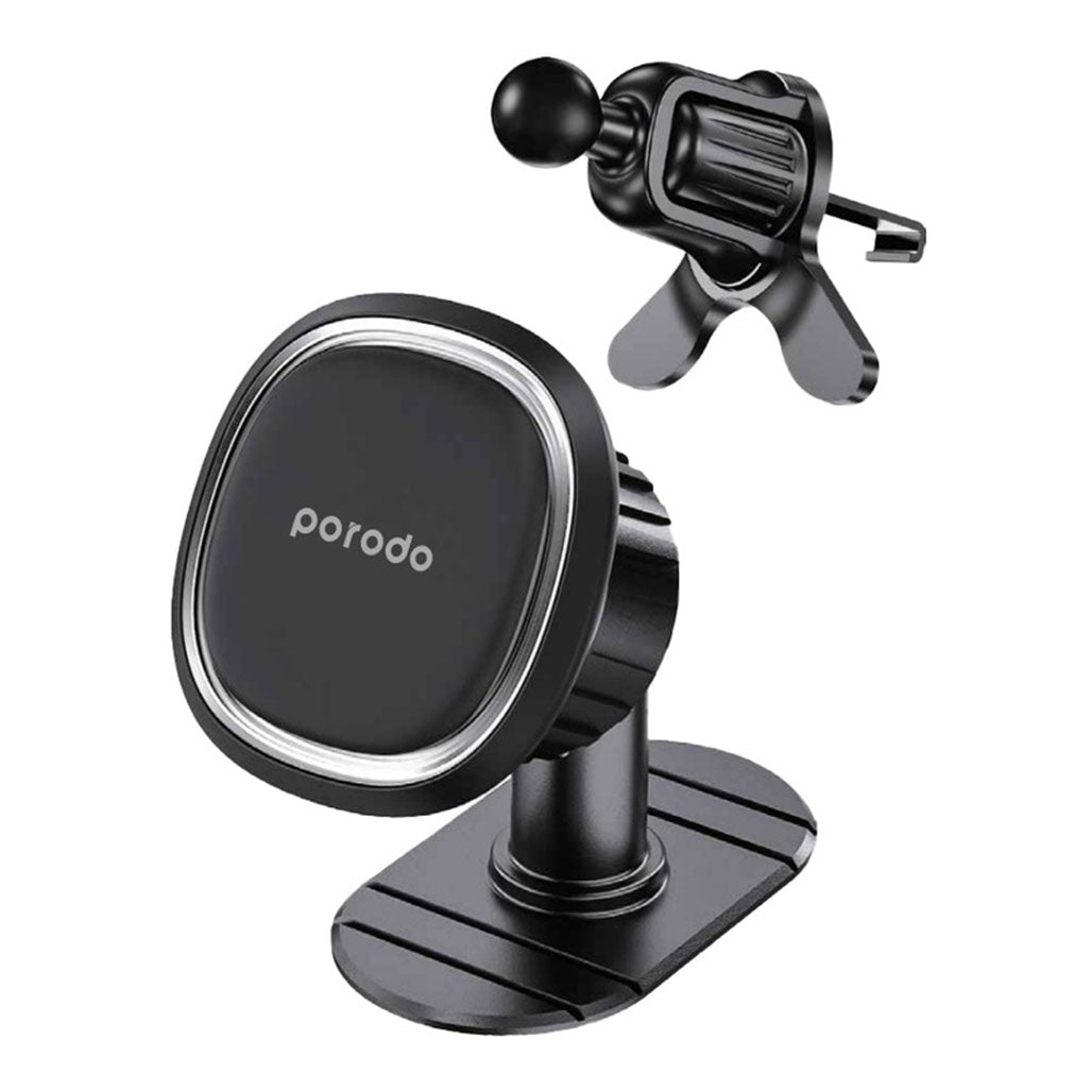 A Photo Of Porodo Universal Dual Mode Magnetic Phone Mount – Strong Magnetic Hold & Compact Design