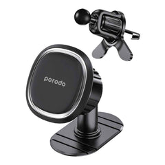 A Photo Of Porodo Universal Dual Mode Magnetic Phone Mount – Strong Magnetic Hold & Compact Design