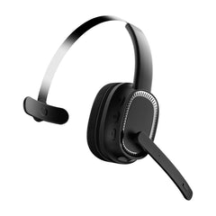 A Photo Of Porodo ENC Wireless Work Headphone - Black | Bluetooth V5.2, Noise-Cancelling Microphone, 15-Hour Battery