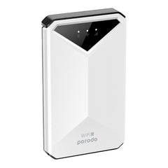 A Photo Of Porodo Portable MiFi 3G/4G Router CAT4 V2 – High-Speed 4G LTE with 2100mAh Battery, WiFi 6, and Secure Encryption