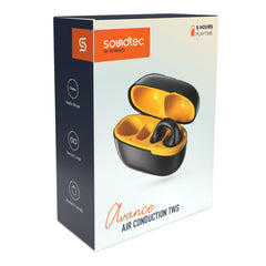 Porodo Soundtec Avance Air Conduction TWS Earbuds - Black / Yellow