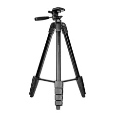 A Photo Of Porodo Professional Gimbal Tripod - Black | Durable Telescopic Tripod for Cameras