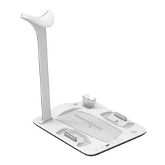 A Photo Of Porodo Gaming PS5 Slim Stand With Magnetic Charger - White